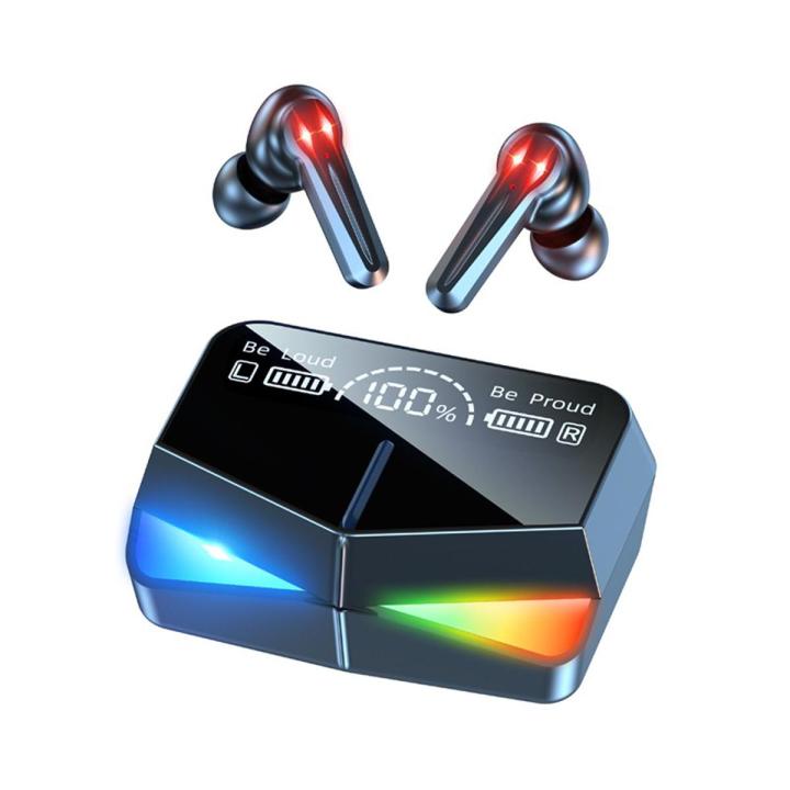 M28 TWS Bluetooth 5.1 Gaming Headset Dual Mode Wireless Earphones Sports Stereo Sound Low Latency LED Digital Display Smart Touch Earphone